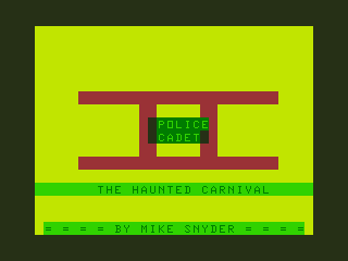 Game cover: Police Cadet II: The Haunted Carnival