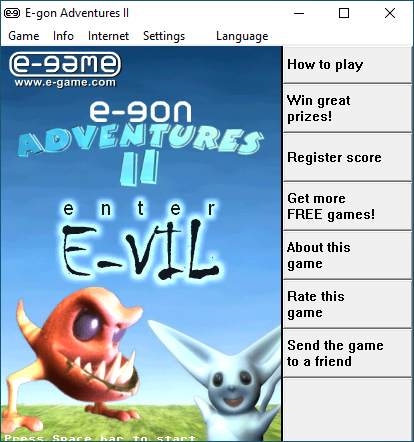 Game cover: E-gon Adventures 2