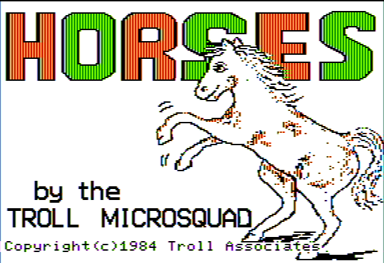 Game cover: Horses