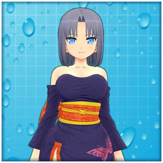 Game cover: Senran Kagura: Peach Beach Splash - Ayane's Kimono (Butterfly)