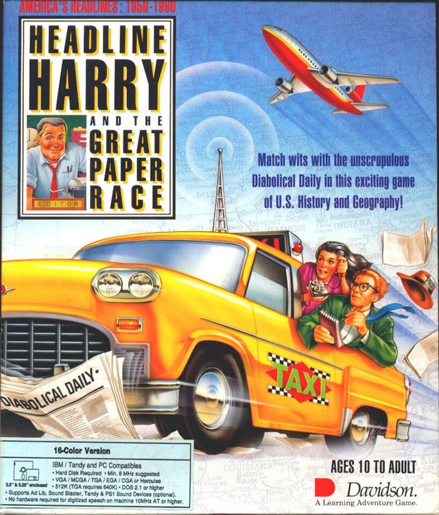Game cover: Headline Harry and The Great Paper Race