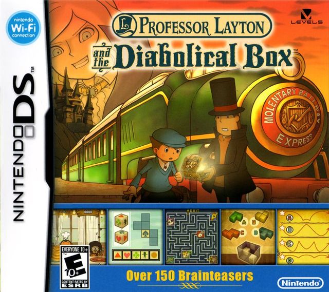 Game cover: Professor Layton and the Diabolical Box