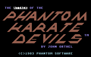 Game cover: The Attack of the Phantom Karate Devils