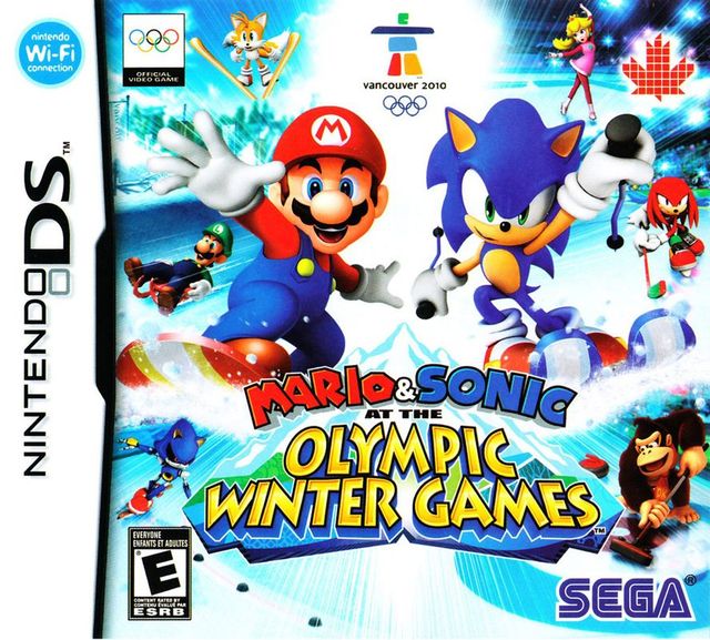 Game cover: Mario & Sonic at the Olympic Winter Games