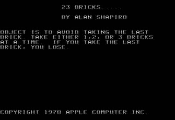 Game cover: 23 Bricks