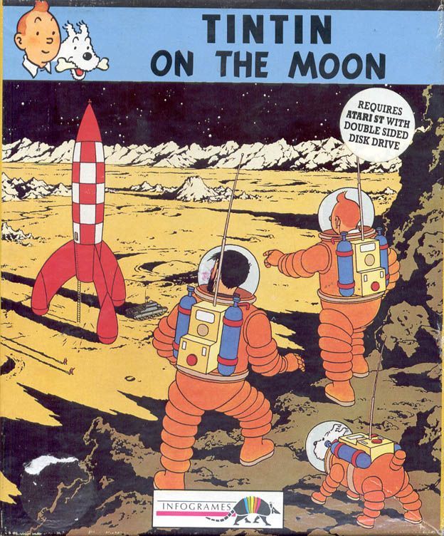 Game cover: Tintin on the Moon