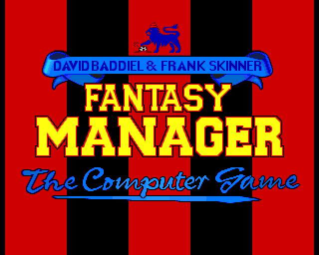 Game cover: Fantasy Manager: The Computer Game