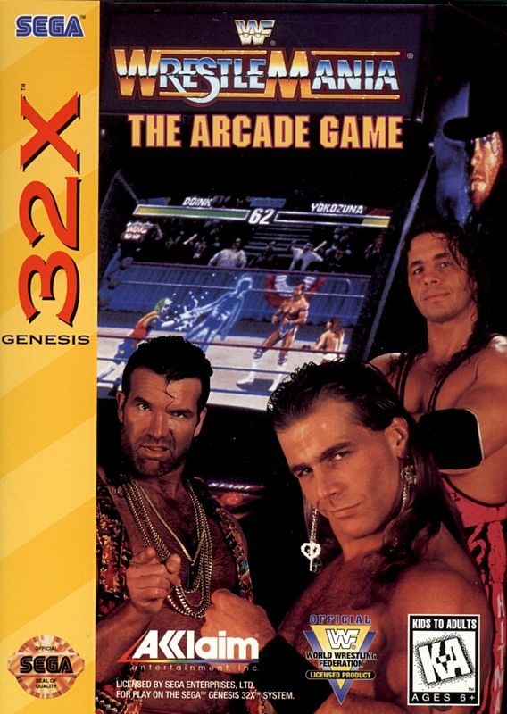 Game cover: WWF WrestleMania