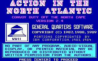 Game cover: Action in The North Atlantic
