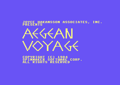 Game cover: Aegean Voyage