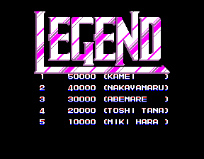 Game cover: Legend