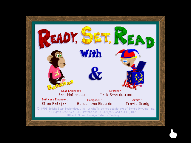 Game cover: Ready, Set, Read with Bananas & Jack