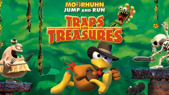 Game cover: Moorhuhn: Jump and Run - Traps and Treasures
