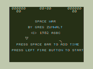 Game cover: Space War
