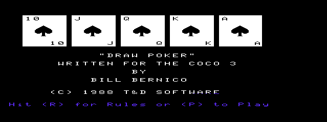 Game cover: Draw Poker