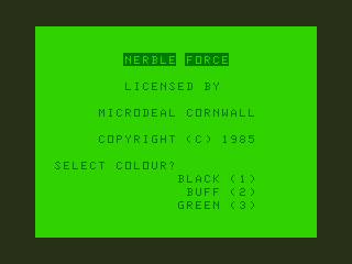 Game cover: Nerble Force