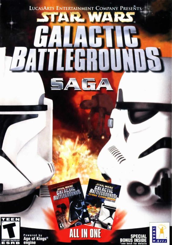 Game cover: Star Wars: Galactic Battlegrounds - Saga