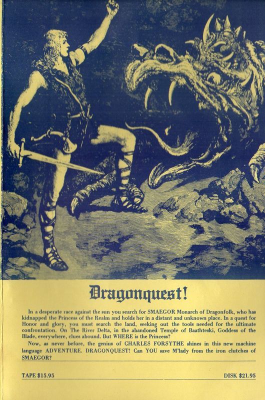 Game cover: Dragonquest!