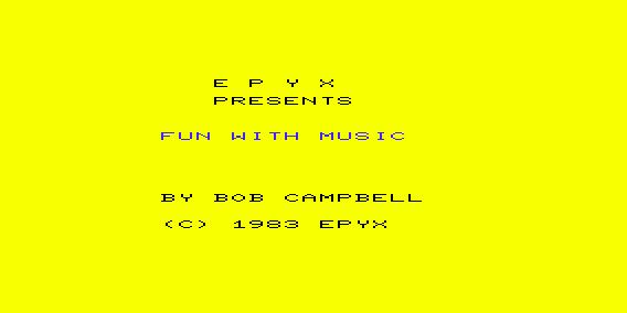 Game cover: Fun With Music
