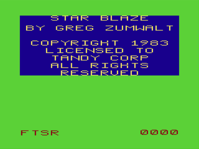 Game cover: Star Blaze