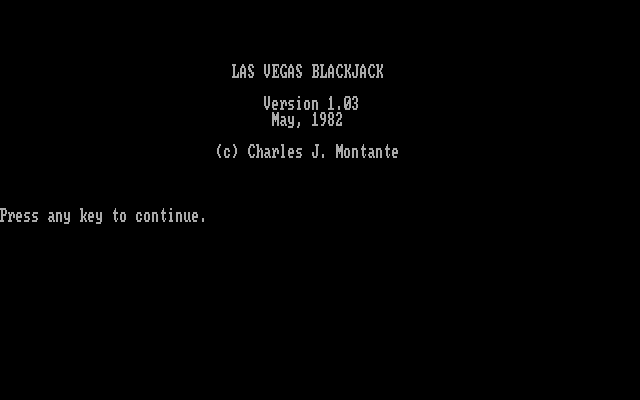 Game cover: Las Vegas Blackjack