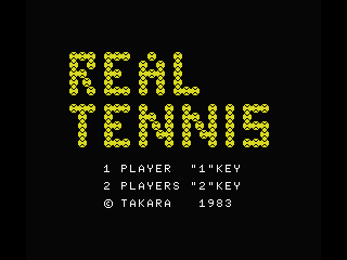 Game cover: Real Tennis