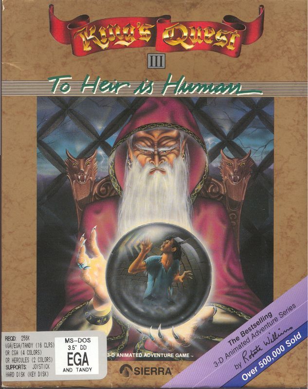 Game cover: King's Quest III: To Heir is Human