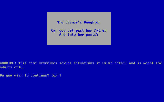 Game cover: The Farmer's Daughter