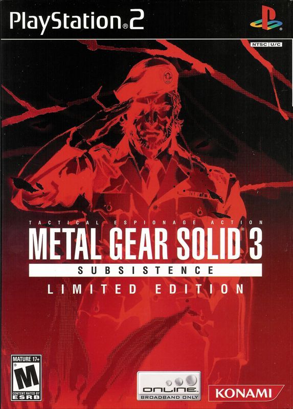 Game cover: Metal Gear Solid 3: Subsistence (Limited Edition)