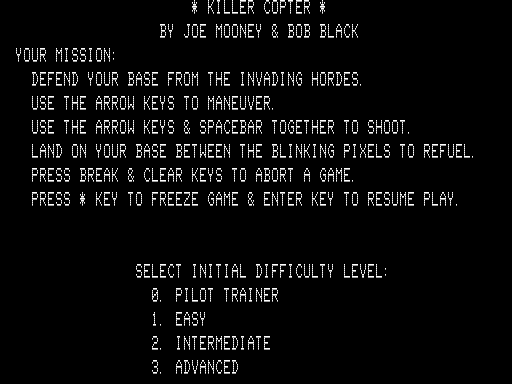 Game cover: Killer Copter