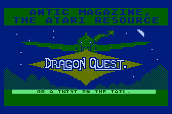 Game cover: Dragon's Quest or a Twist in the Tail