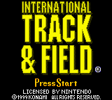 Game cover: International Track & Field