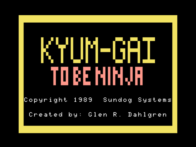 Game cover: Kyum-Gai: To Be Ninja