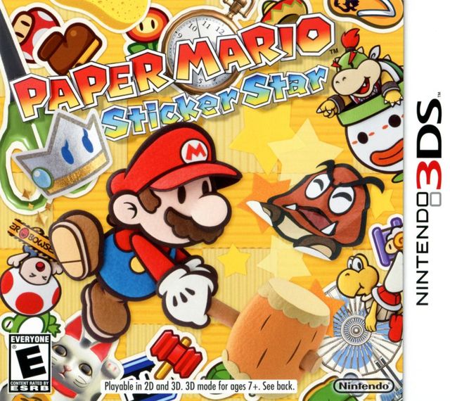 Game cover: Paper Mario: Sticker Star