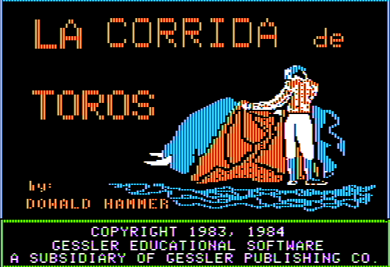 Game cover: La Corrida de Toros