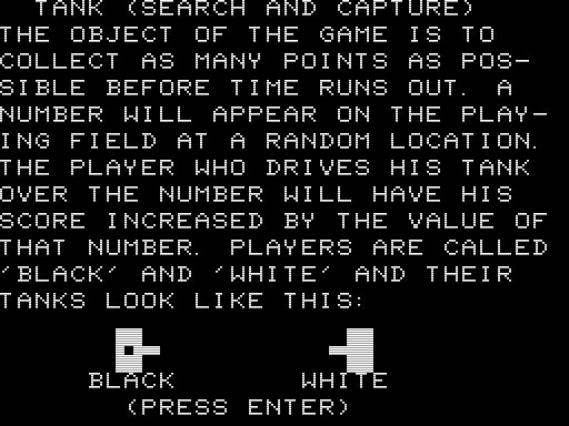 Game cover: Tank Search and Capture