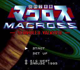 Game cover: Chō Jikū Yōsai Macross: Scrambled Valkyrie