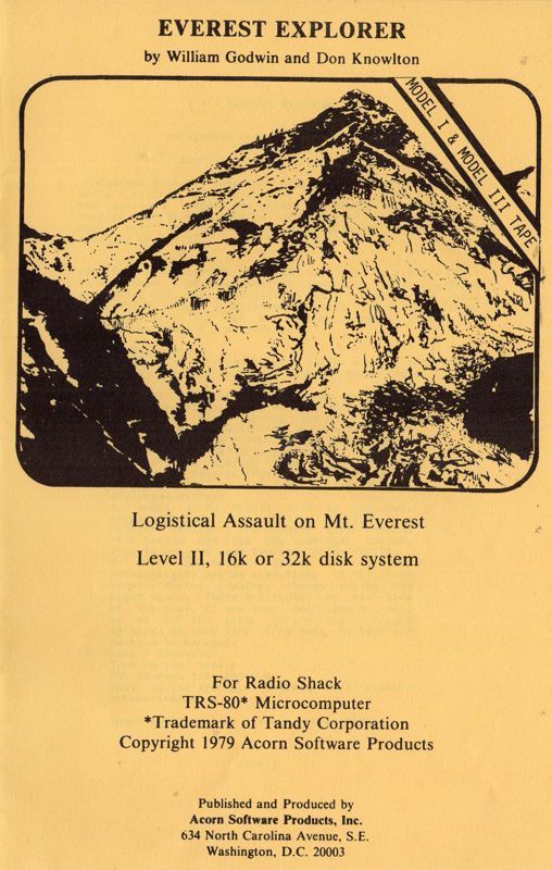 Game cover: Everest Explorer