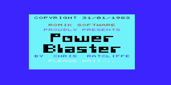 Game cover: Power Blaster