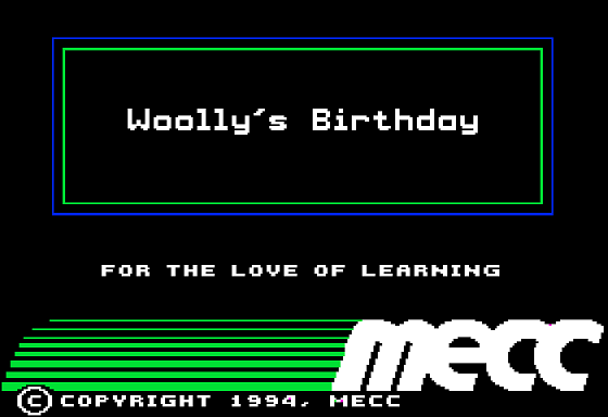 Game cover: Woolly's Birthday
