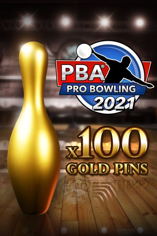 Game cover: PBA Pro Bowling 2021: x100 Gold Pins
