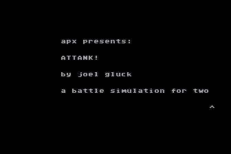 Game cover: Attank!