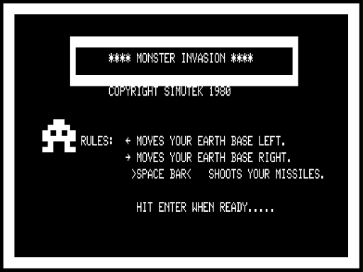Game cover: Monster Invasion
