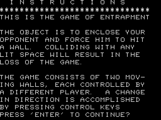 Game cover: Entrapment