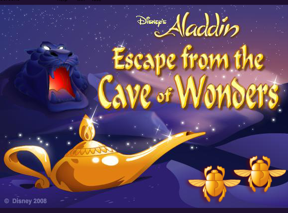Game cover: Disney's Aladdin: Escape from the Cave of Wonders