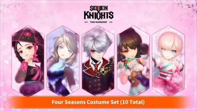 Game cover: Seven Knights: Time Wanderer - Four Seasons Costume Set (10 Total)