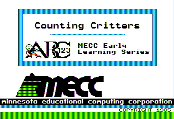 Game cover: Counting Critters
