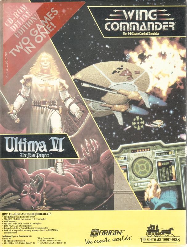 Game cover: Wing Commander & Ultima VI: The False Prophet