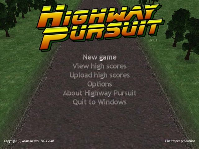 Game cover: Highway Pursuit