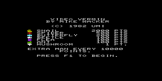 Game cover: Video Vermin
